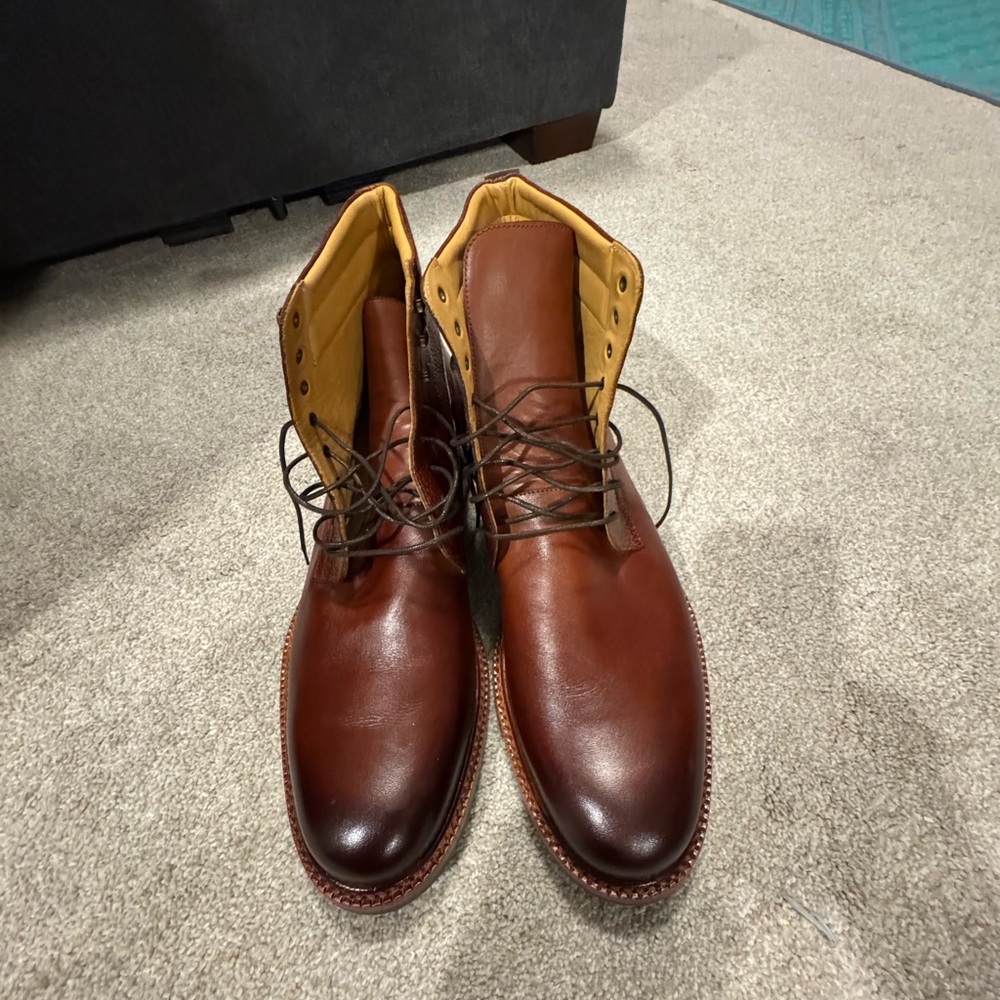 New Beckett Simonon Chestnut Leather Men's Boots